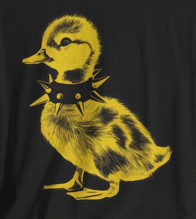 T-Shirt - Venti Punk Duck in Spiked Collar Funny Animal Tee | Bella + Canvas Unisex T-shirt from Crypto Zoo Tees