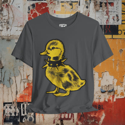 T-Shirt - Venti Punk Duck in Spiked Collar Funny Animal Tee | Bella + Canvas Unisex T-shirt from Crypto Zoo Tees