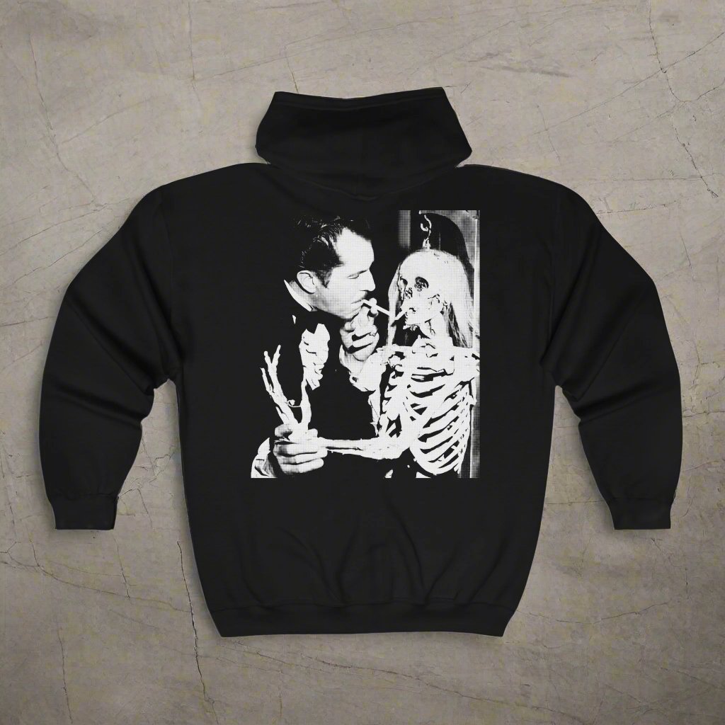 Hoodie - vincent price Full Zip Hooded Sweatshirt from Crypto Zoo Tees