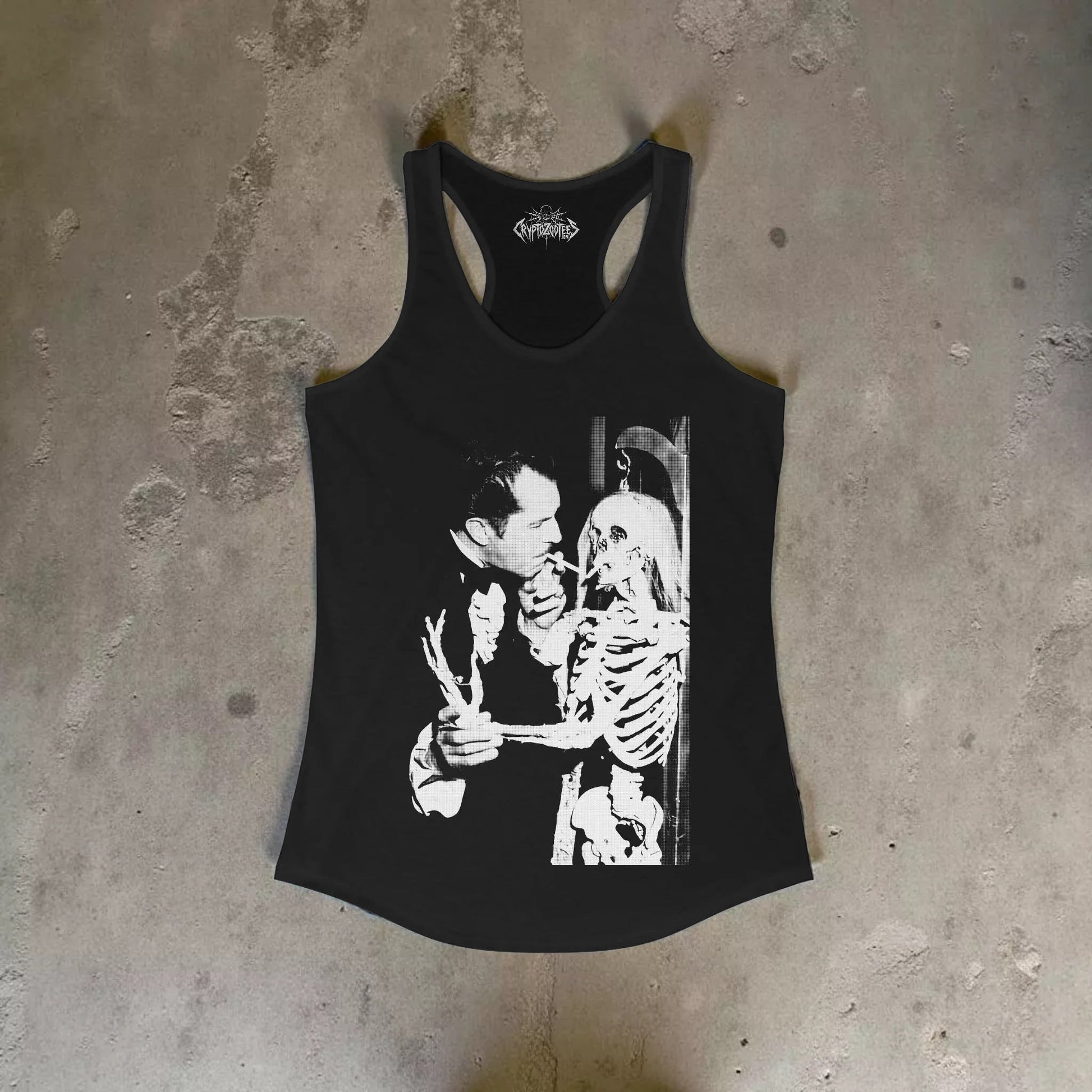 T-Shirt - Vincent Price Skeleton Graphic Print Shirt | Horror, Skulls & Skeletons | Pullover Hoodie from Crypto Zoo Tees