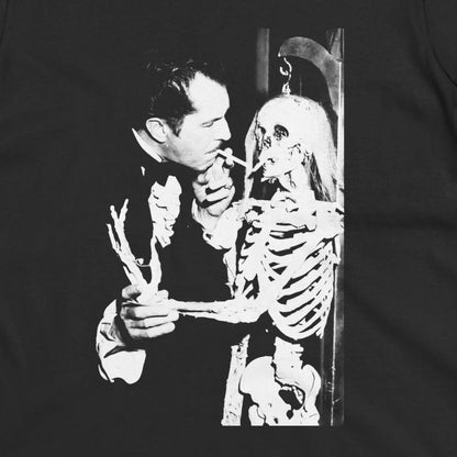 T-Shirt - Vincent Price Skeleton Graphic Print Shirt | Horror, Skulls & Skeletons | Pullover Hoodie from Crypto Zoo Tees