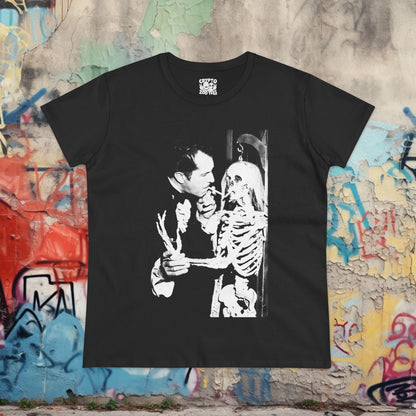 T-Shirt - Vincent Price Skeleton Graphic Print Shirt | Horror, Skulls & Skeletons | Pullover Hoodie from Crypto Zoo Tees