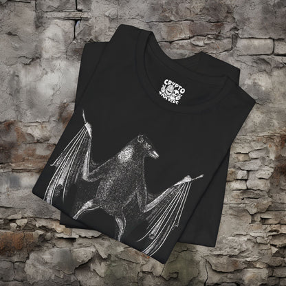 T-Shirt - Vintage Bat | Bella + Canvas Unisex T-shirt from Crypto Zoo Tees