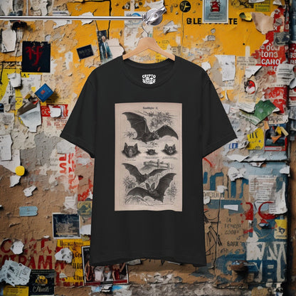 T-Shirt - Vintage Bat Illustration T-Shirt | Unisex T-shirt, Long Sleeve T-shirt | Bats, Retro & Vintage | Gothic, Art & Artists from Crypto Zoo Tees