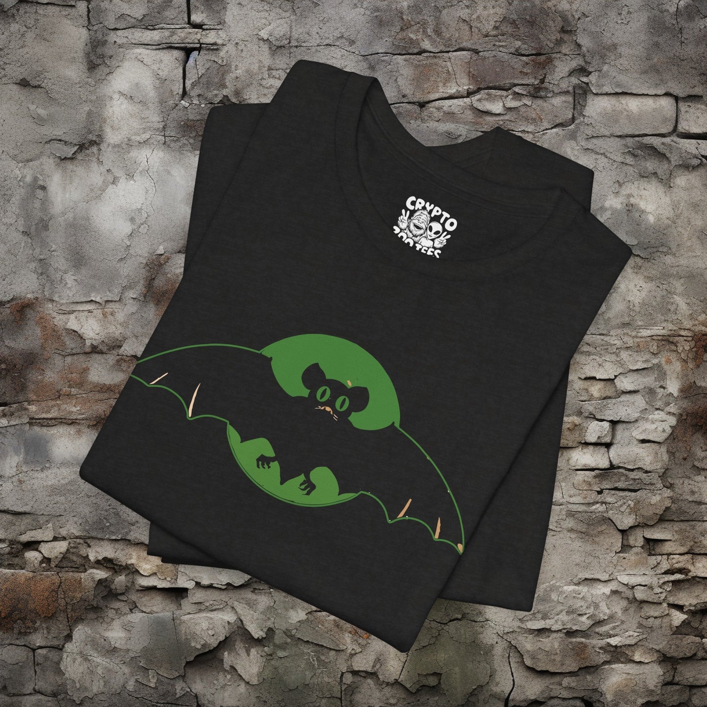 T-Shirt - Vintage Halloween Bat Shirt | Gothic Tee | Bella + Canvas Unisex T-shirt from Crypto Zoo Tees