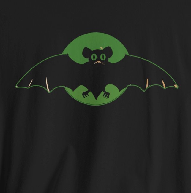 T-Shirt - Vintage Halloween Bat Shirt | Gothic Tee | Bella + Canvas Unisex T-shirt from Crypto Zoo Tees