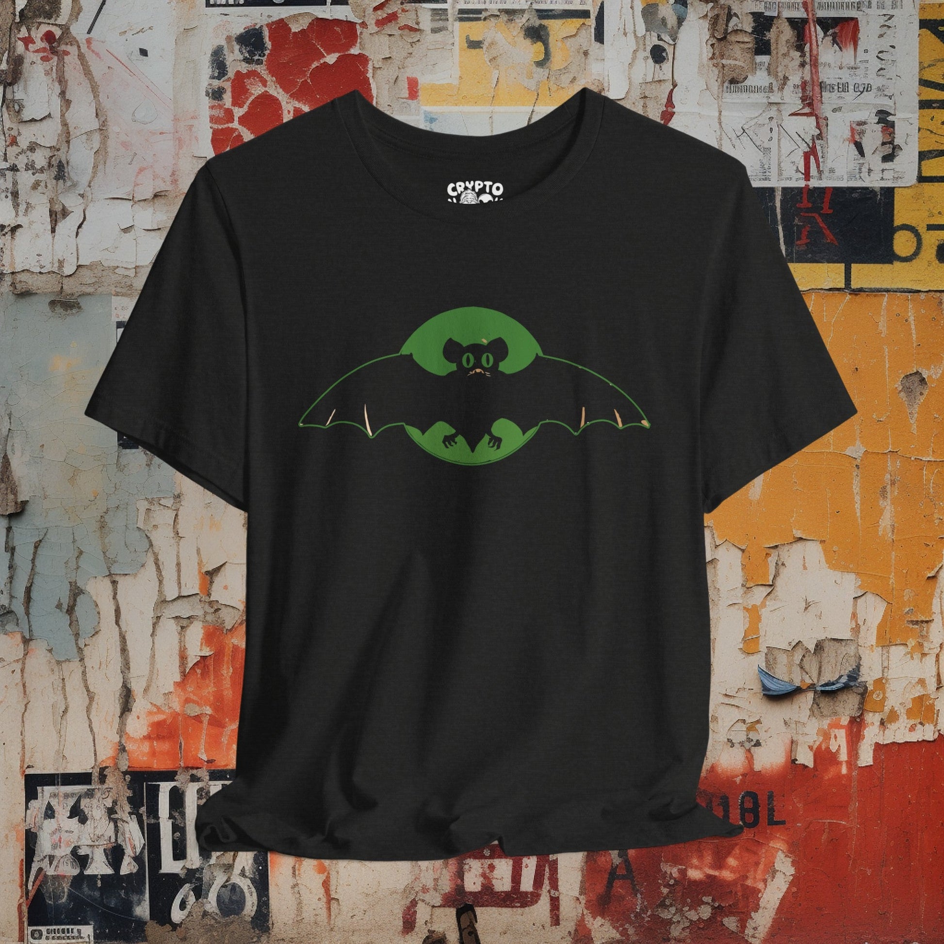 T-Shirt - Vintage Halloween Bat Shirt | Gothic Tee | Bella + Canvas Unisex T-shirt from Crypto Zoo Tees