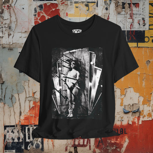 T - Shirt - Vintage Knife Thrower Woman Circus | Retro | Bella + Canvas Unisex T - shirt from Crypto Zoo Tees