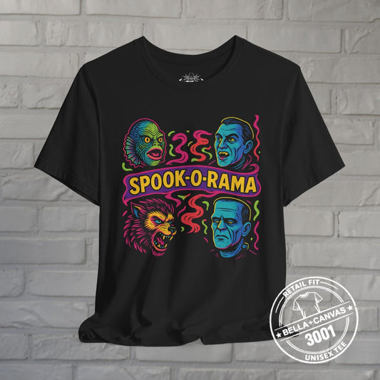 T-Shirt - Vintage Monster Mash | Unisex T-shirt (Bella+Canvas 3001) | Horror, Halloween | Retro Vintage from Crypto Zoo Tees