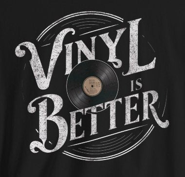 T-Shirt - Vintage Vinyl is Better Tee | Bella + Canvas Unisex T-shirt from Crypto Zoo Tees