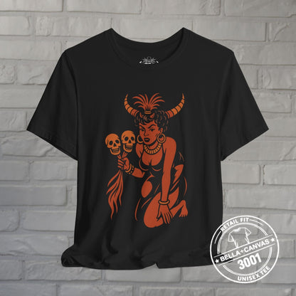 T-Shirt - Voodoo Queen Comic | Unisex T-shirt (Bella+Canvas 3001) | Horror, Spiritual | Rockabilly, Punk from Crypto Zoo Tees