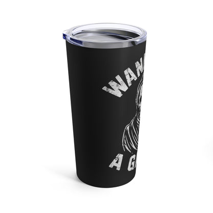 Mug - Wanna Play A Game? Grim Reaper | 20oz Tumbler | Double Insulated Cup from Crypto Zoo Tees