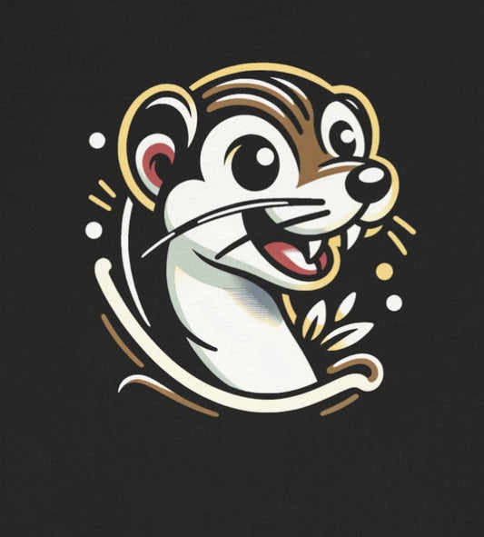 T-Shirt - Weasel Old School American Traditional Shirt - Soft Cotton T-Shirt - Tattoo Tee< from Crypto Zoo Tees