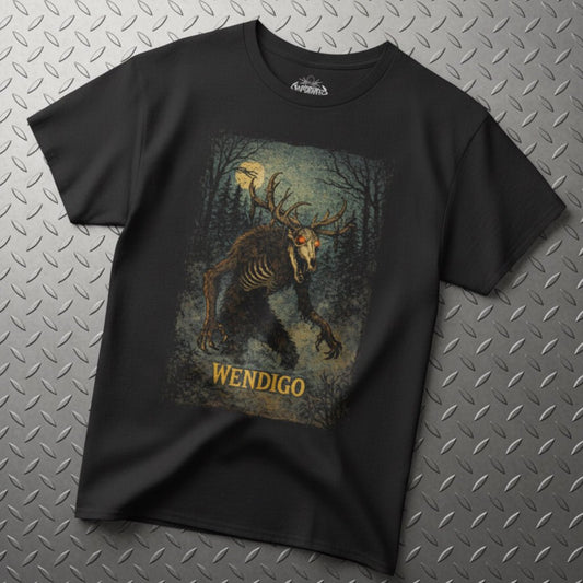 T-Shirt - Wendigo Comic Shirt | Horror, Comics | Unisex Heavy Cotton - Gildan 5000 from Crypto Zoo Tees