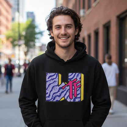 Hoodie - WFT MTV Parody Hoodie | Funny | Unisex Pullover Hoodie - Gildan from Crypto Zoo Tees