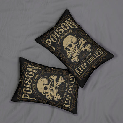 Home Decor - Witches Grade Poison Apothecary Label Funny Halloween Decor | Home Decor Throw Pillow | Pillow Included from Crypto Zoo Tees