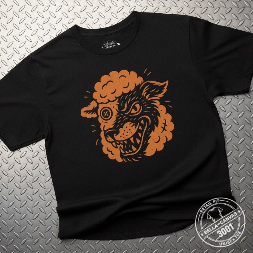 T-Shirt - Wolf in Sheep's Clothing | Unisex T-shirt (Bella+Canvas 3001) | Animals, Funny | Goth/Gothic from Crypto Zoo Tees