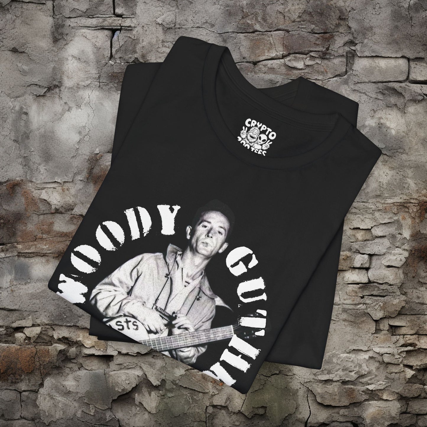 T-Shirt - Woody Guthrie | Bella + Canvas Unisex T-shirt from Crypto Zoo Tees