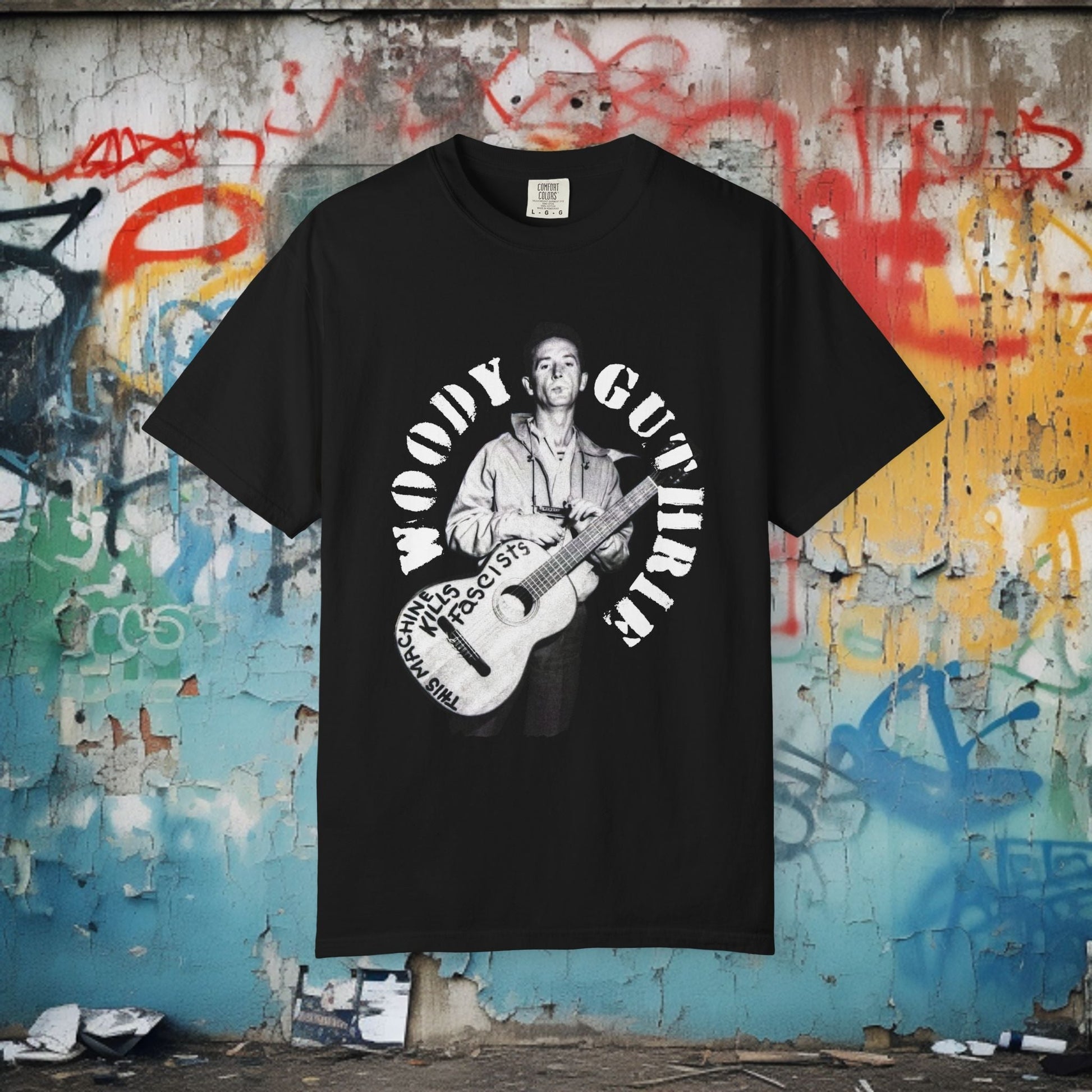 T-Shirt - Woody Guthrie Shirt | Music, Thinkers | Pullover Hoodie from Crypto Zoo Tees