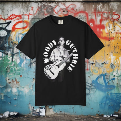 T-Shirt - Woody Guthrie Shirt | Music, Thinkers | Pullover Hoodie from Crypto Zoo Tees