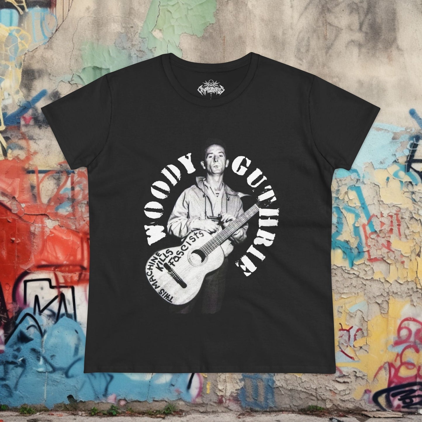 T-Shirt - Woody Guthrie Shirt | Music, Thinkers | Pullover Hoodie from Crypto Zoo Tees