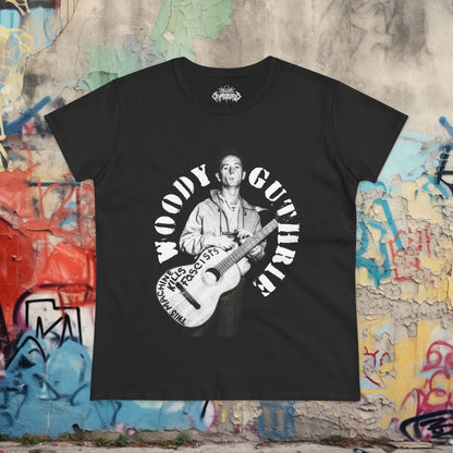 T-Shirt - Woody Guthrie Shirt | Music, Thinkers | Pullover Hoodie from Crypto Zoo Tees