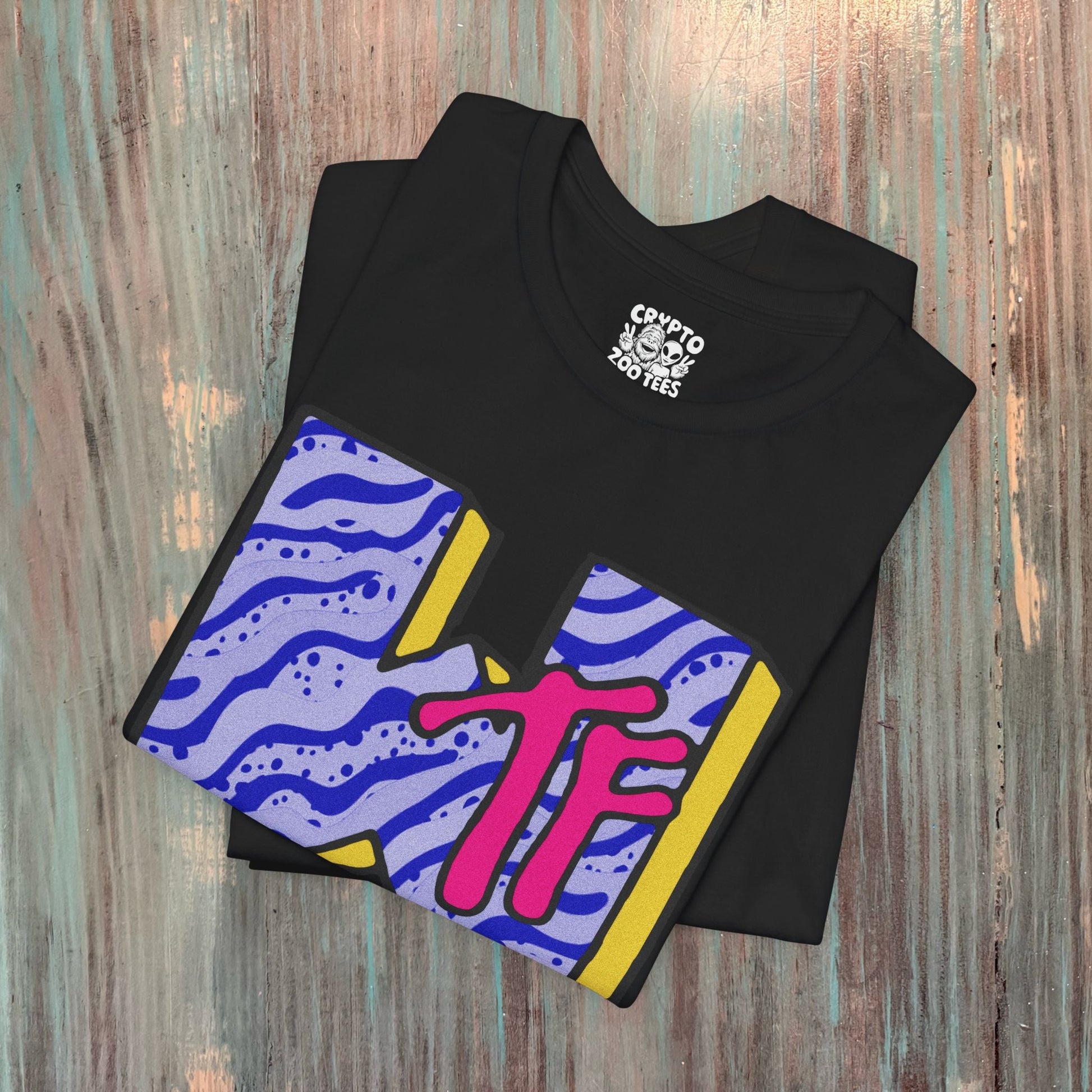 T-Shirt - WTF Graphic Tee | Funny, Retro & Vintage | Pullover Hoodie from Crypto Zoo Tees