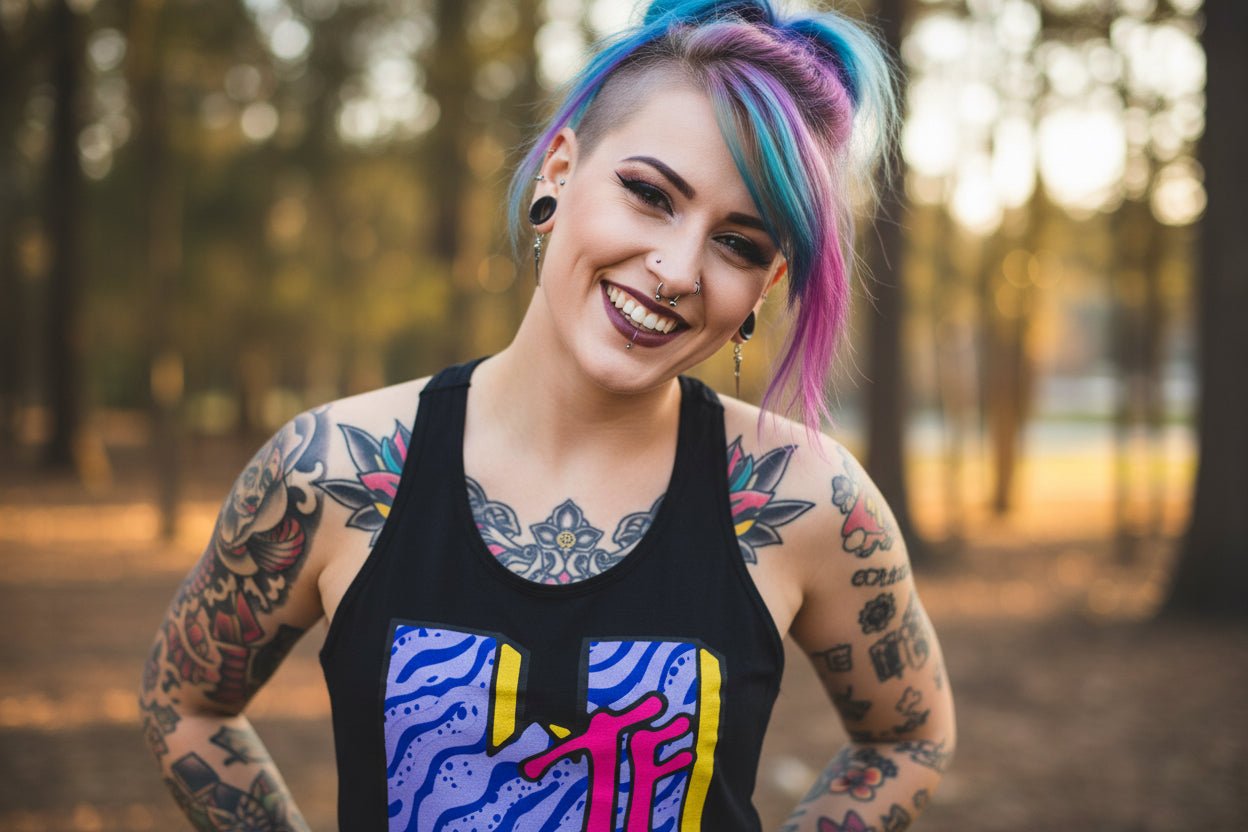 T-Shirt - WTF Graphic Tee | Funny, Retro & Vintage | Tank Top from Crypto Zoo Tees