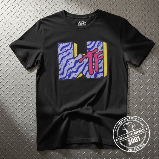 T-Shirt - WTF MTV Parody Shirt | Funny | Light Fitted - Unisex Bella+Canvas 3001 from Crypto Zoo Tees