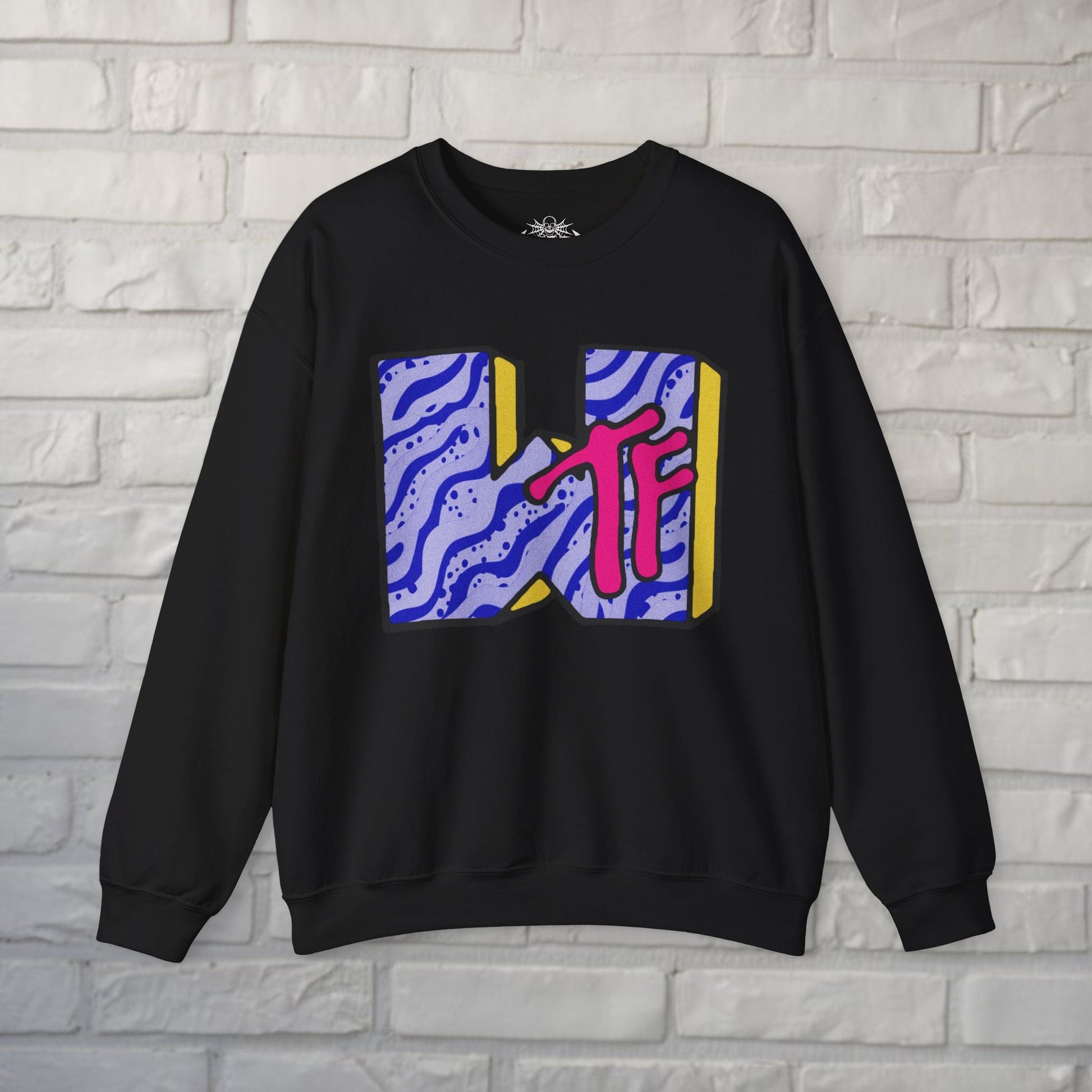 Sweatshirt - WTF MTV Parody Sweatshirt | Funny | Unisex Crewneck Sweatshirt - Gildan 18000 from Crypto Zoo Tees