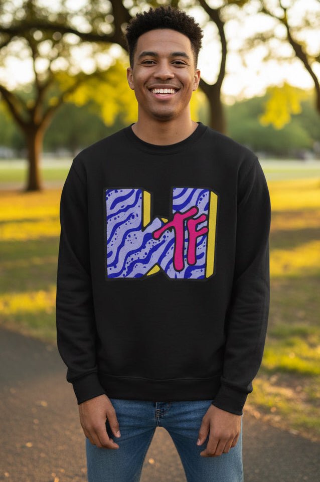 Sweatshirt - WTF MTV Parody Sweatshirt | Funny | Unisex Crewneck Sweatshirt - Gildan 18000 from Crypto Zoo Tees