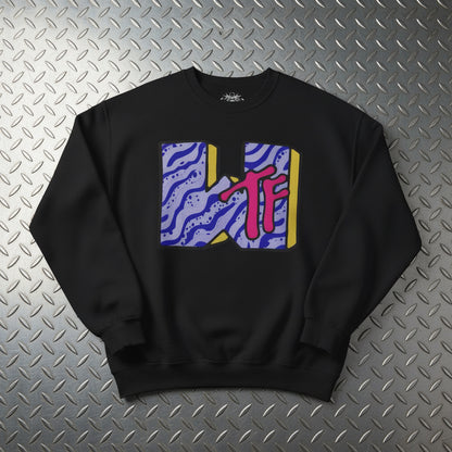 Sweatshirt - WTF MTV Parody Sweatshirt | Funny | Unisex Crewneck Sweatshirt - Gildan 18000 from Crypto Zoo Tees