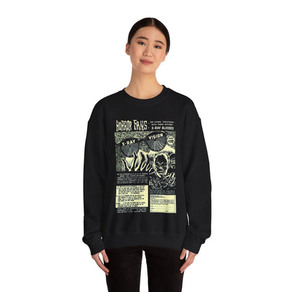 Sweatshirt - X - ray Glasses Horror Fans Sweatshirt from Crypto Zoo Tees