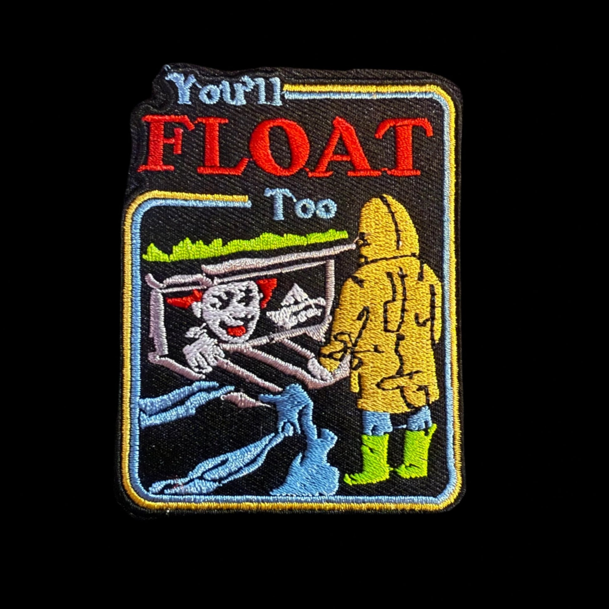  - You’ll Float Too Patch | Embroidered Patch | Horror | Punk from Crypto Zoo Tees