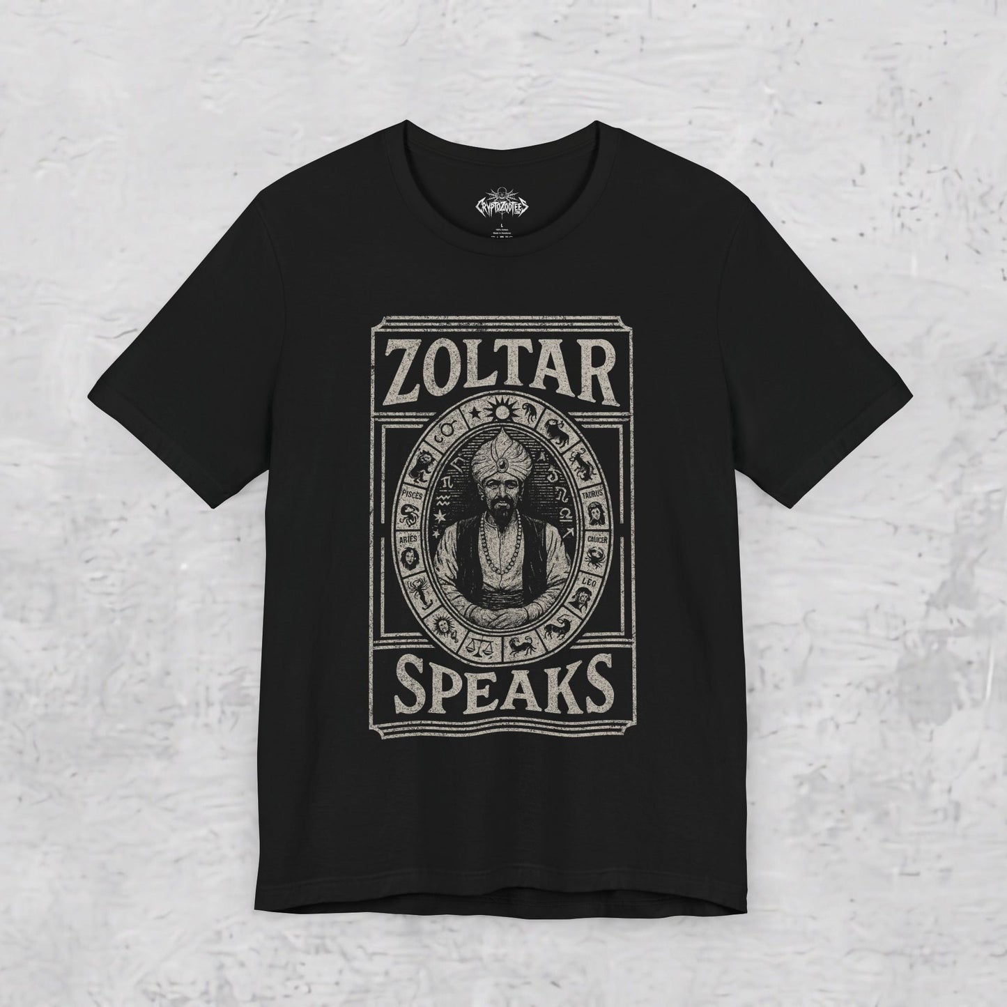 T-Shirt - Zoltar Fortune Teller | Unisex T-shirt (Bella+Canvas 3001) | Spiritual, Occult | Retro &amp; Vintage from Crypto Zoo Tees