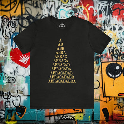 T-Shirt - Abracadabra Magic Shirt: Soft Cotton T-shirt - Occult Wicca Tee from Crypto Zoo Tees