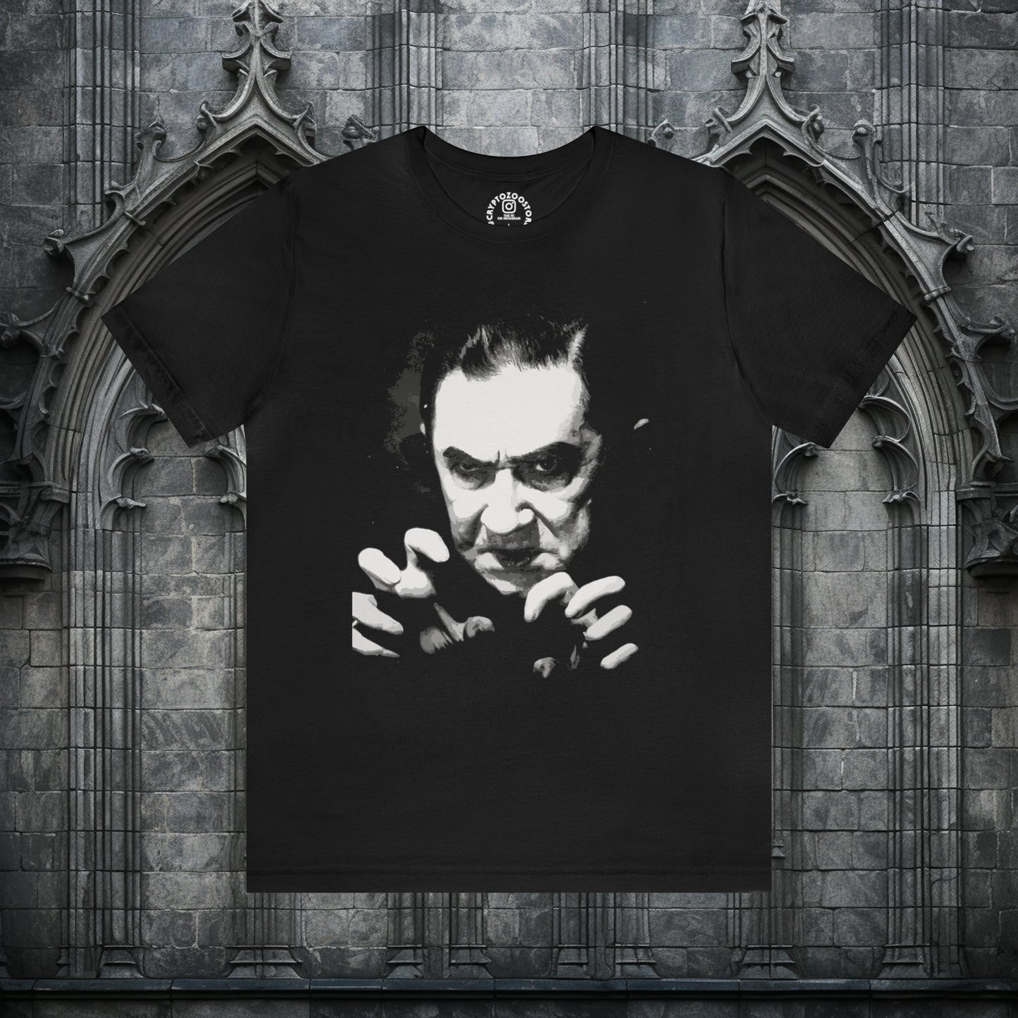 T-Shirt - Bela Lugosi Dracula Shirt: Soft-Cotton T-shirt - Classic Horror Tee from Crypto Zoo Tees