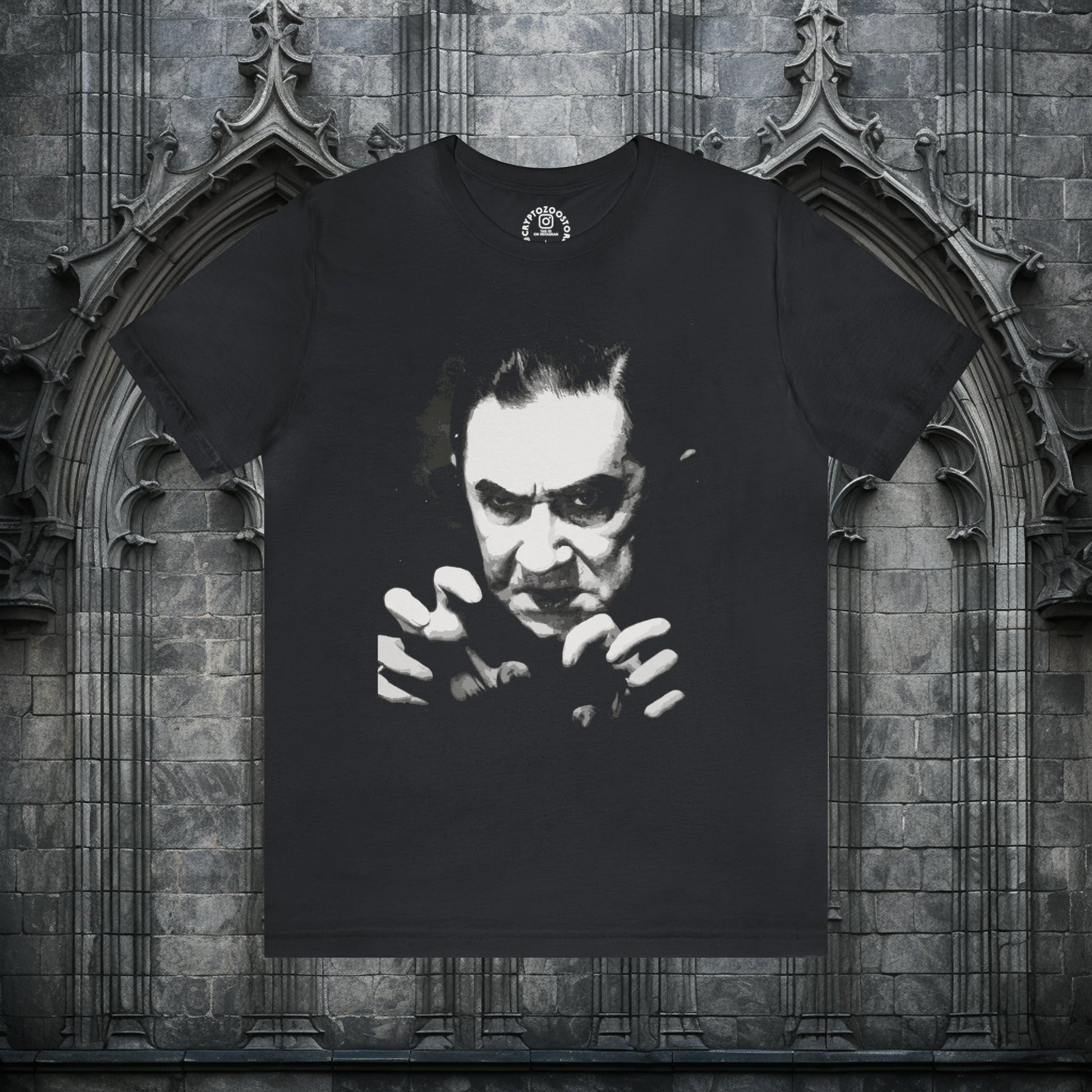 T-Shirt - Bela Lugosi Dracula Shirt: Soft-Cotton T-shirt - Classic Horror Tee from Crypto Zoo Tees