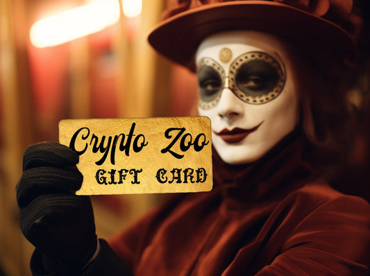 gift card - Crypto Zoo Gift Card - It's the golden ticket to the dark and mysterious void of fashion. 🎫 from Crypto Zoo Tees