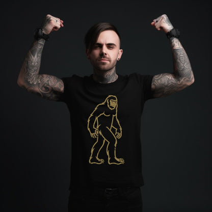 T-Shirt - Large Bigfoot Sasquatch Design T-shirt | "Gone Squatchin'" | Wilderness Adventure Apparel from Crypto Zoo Tees