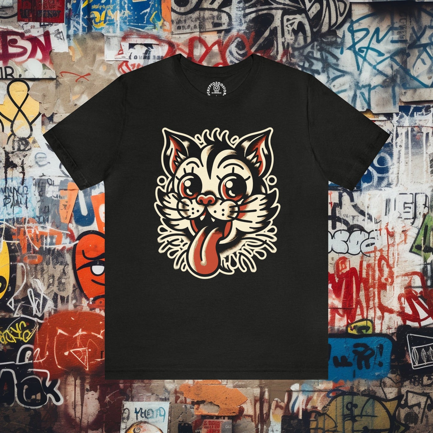 T-Shirt - Old School American Traditional Shirt - Soft Cotton T-Shirt - Tattoo Tee from Crypto Zoo Tees