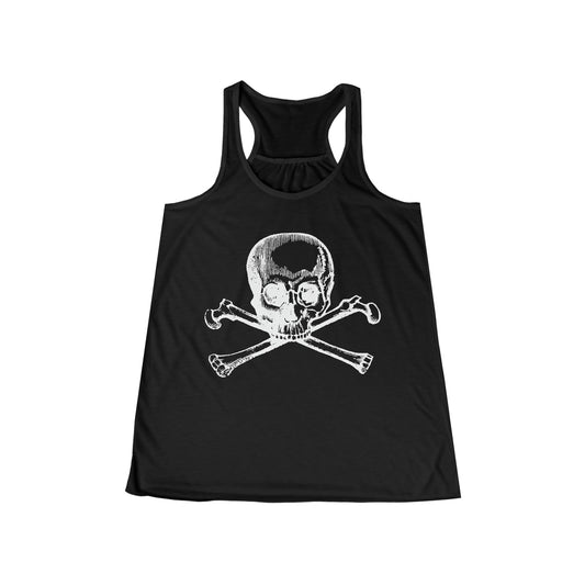 Tank Top - Skull & Crossbone Pirate Flag Jolly Rogers Tank Top - Racerback - Punk Goth Horror Tee from Crypto Zoo Tees
