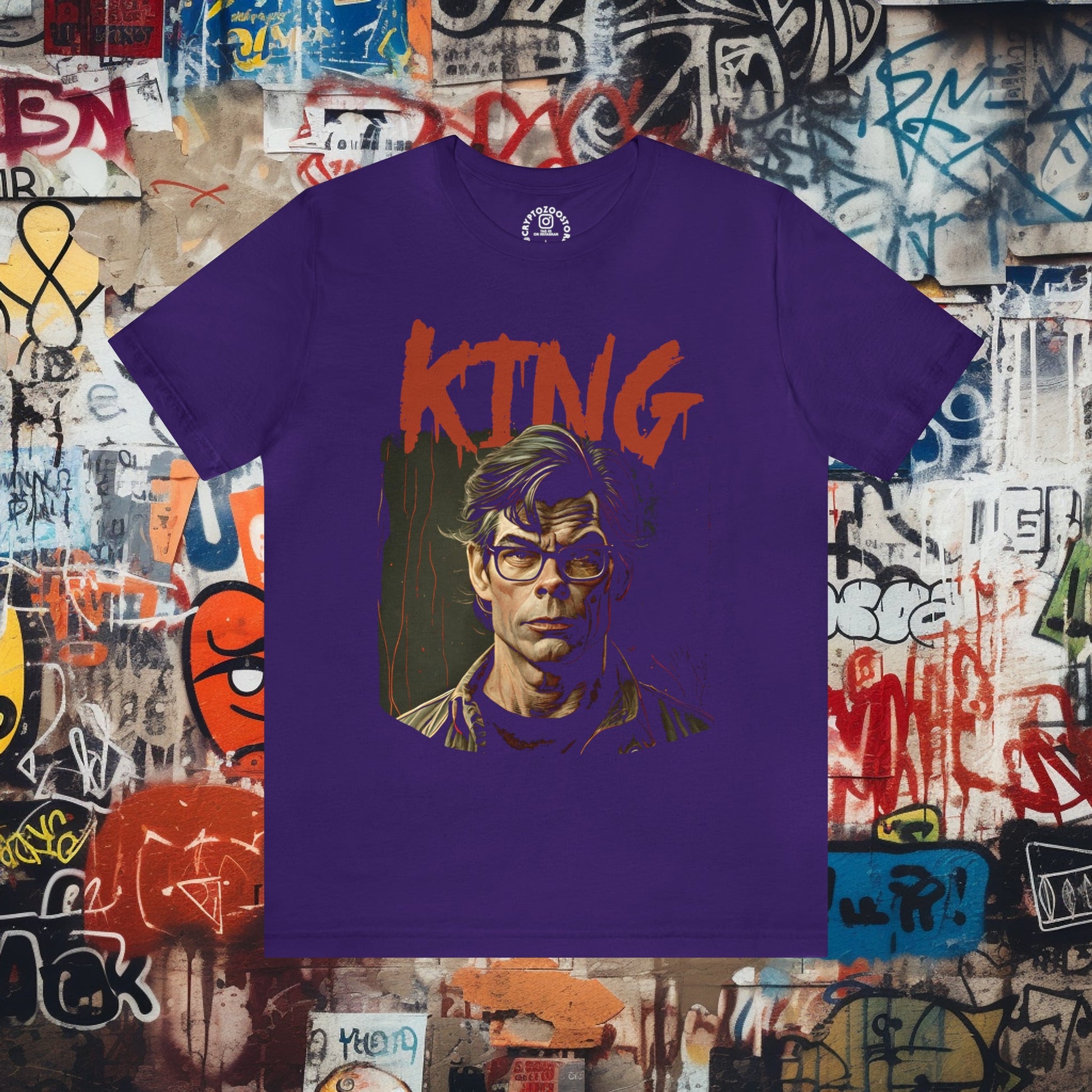 T-Shirt - Stephen King Comic Shirt - Soft-cotton T-shirt - Author Tee from Crypto Zoo Tees