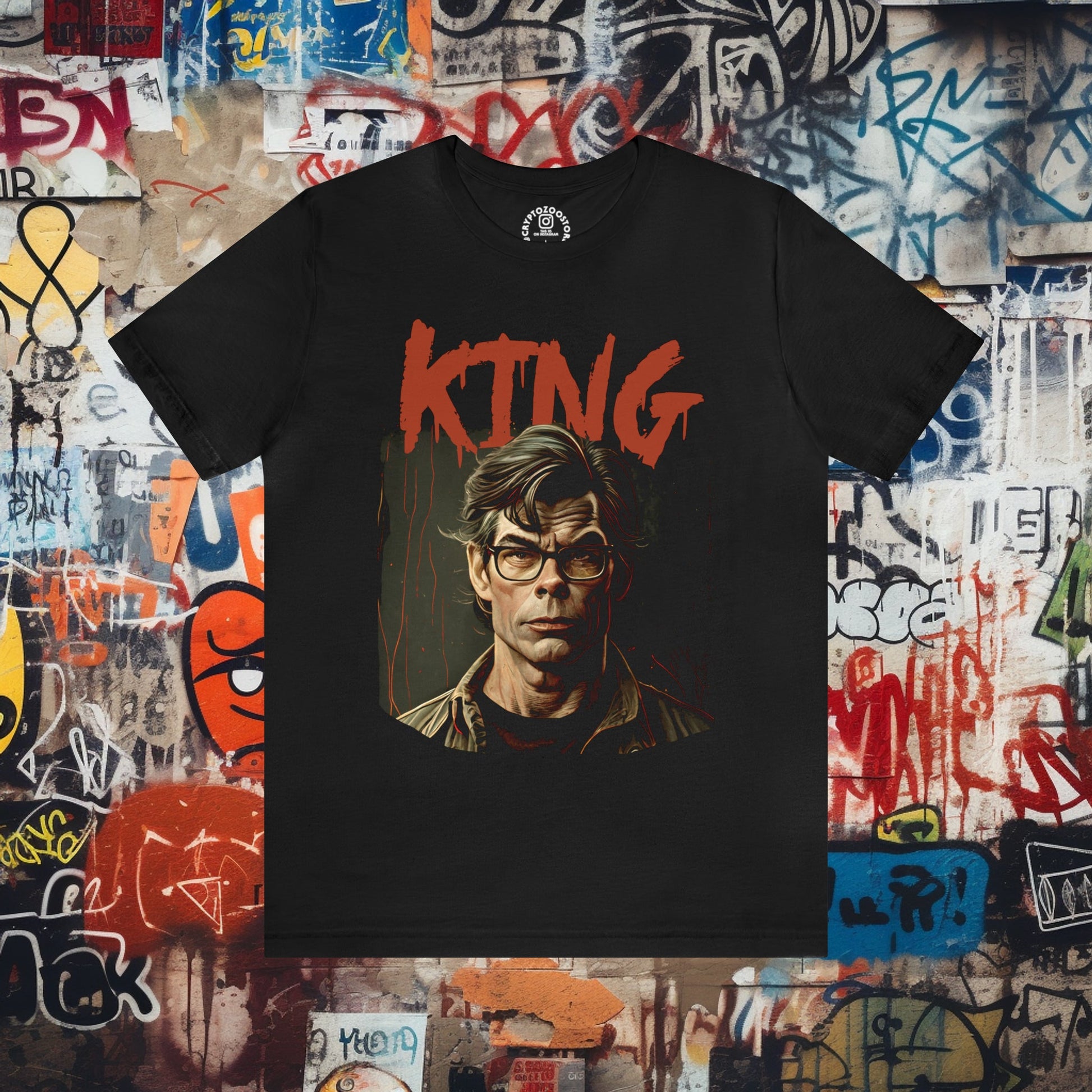 T-Shirt - Stephen King Comic Shirt - Soft-cotton T-shirt - Author Tee from Crypto Zoo Tees