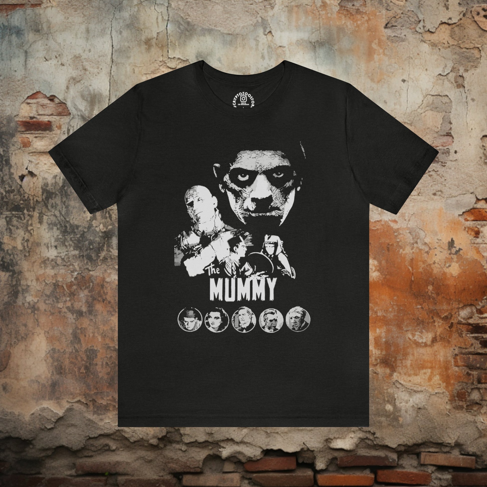 T-Shirt - The Mummy Shirt: Soft-Cotton T-shirt - Classic Horror Movie Tee from Crypto Zoo Tees